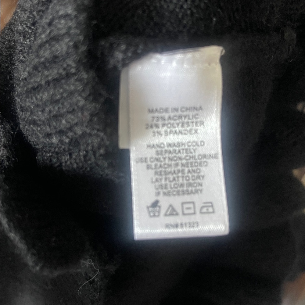 CeCe Black Ruffle Button-Up Cardigan - Picture 4 of 6